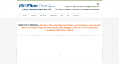 Desktop Screenshot of fiberclean.com