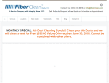 Tablet Screenshot of fiberclean.com
